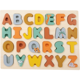  small foot Vkládací puzzle Safari abeceda [11703]