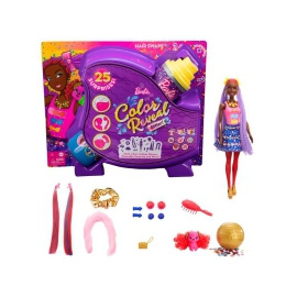 Mattel Barbie Color Reveal Glitzer vlasová stylizace modrá [HBG40]