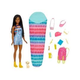Mattel Barbie Dreamhouse Adventures Kempující panenka Brooklyn [HDF74]