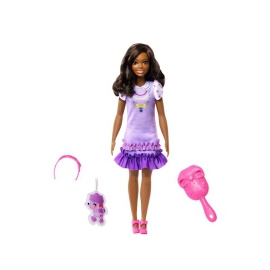 Mattel Barbie Moje první černovláska s pudlíkem (HLL20)