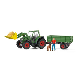 Schleich Farm World Traktor s přívěsem (42608)
